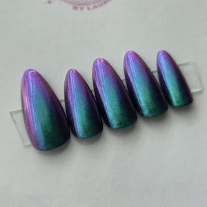 Mooncat 'Meowtek Industries' eenkleurige press-on-nagelset