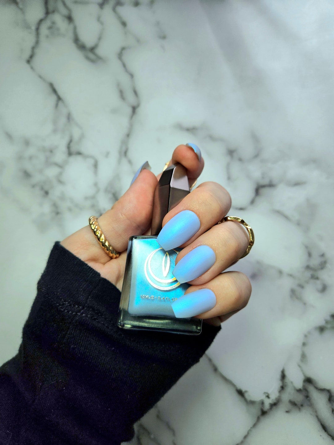 Mooncat Sabertooth Matte Single Color Press on Nail Set - Etsy