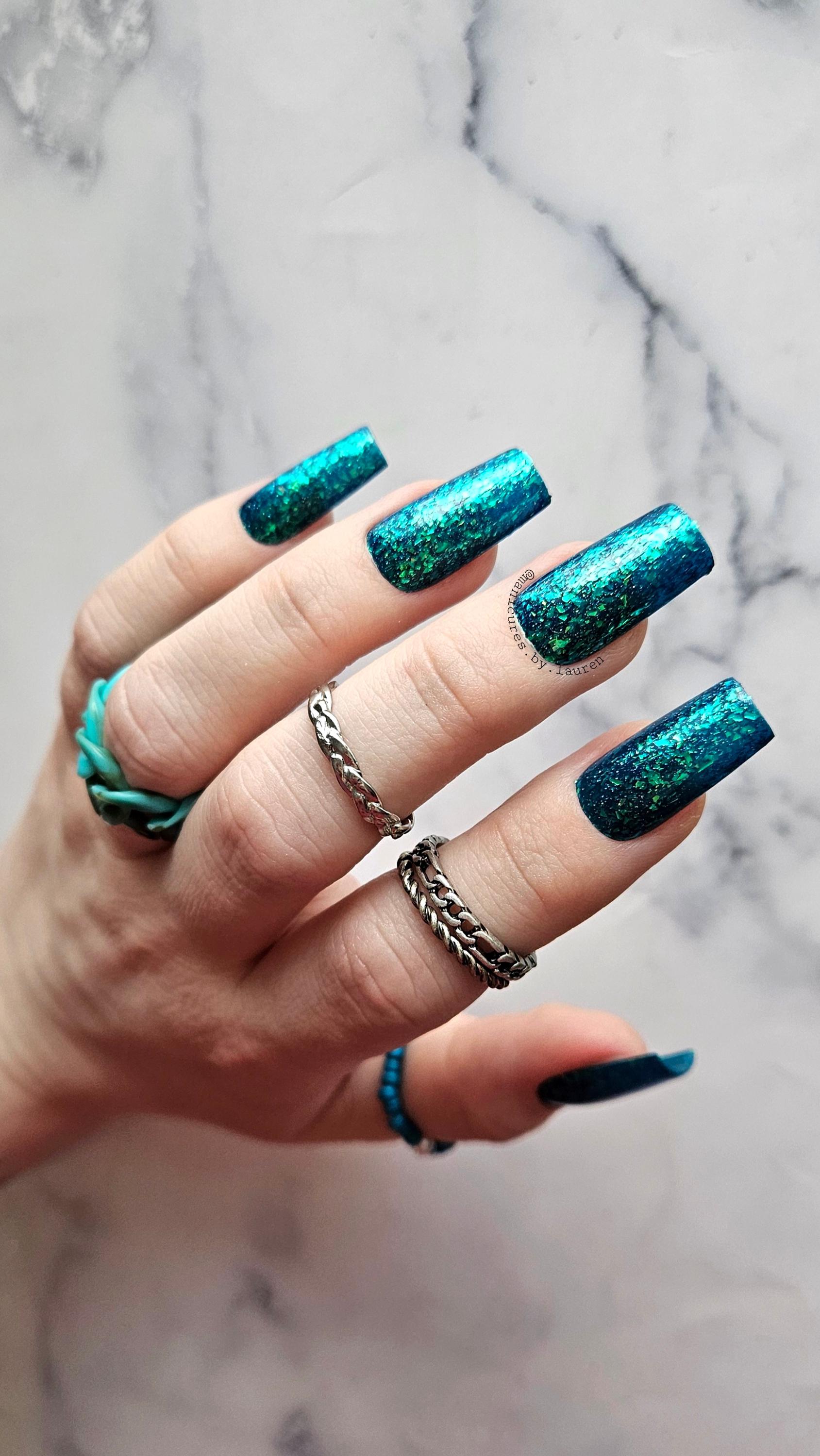 Mooncat Maelstrom Single Color Press on Nail Set - Etsy
