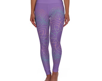 Blumen Yoga Leggings mit hoher Taille (AOP)