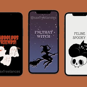Halloween • Spooky • Fall Aesthetic | 3 iPhone Wallpapers | Phone Wallpapers