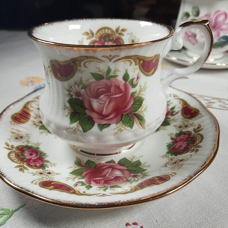 Vintage Mix and Match China Tea Set for 4, Pink Florals/ Vintage China