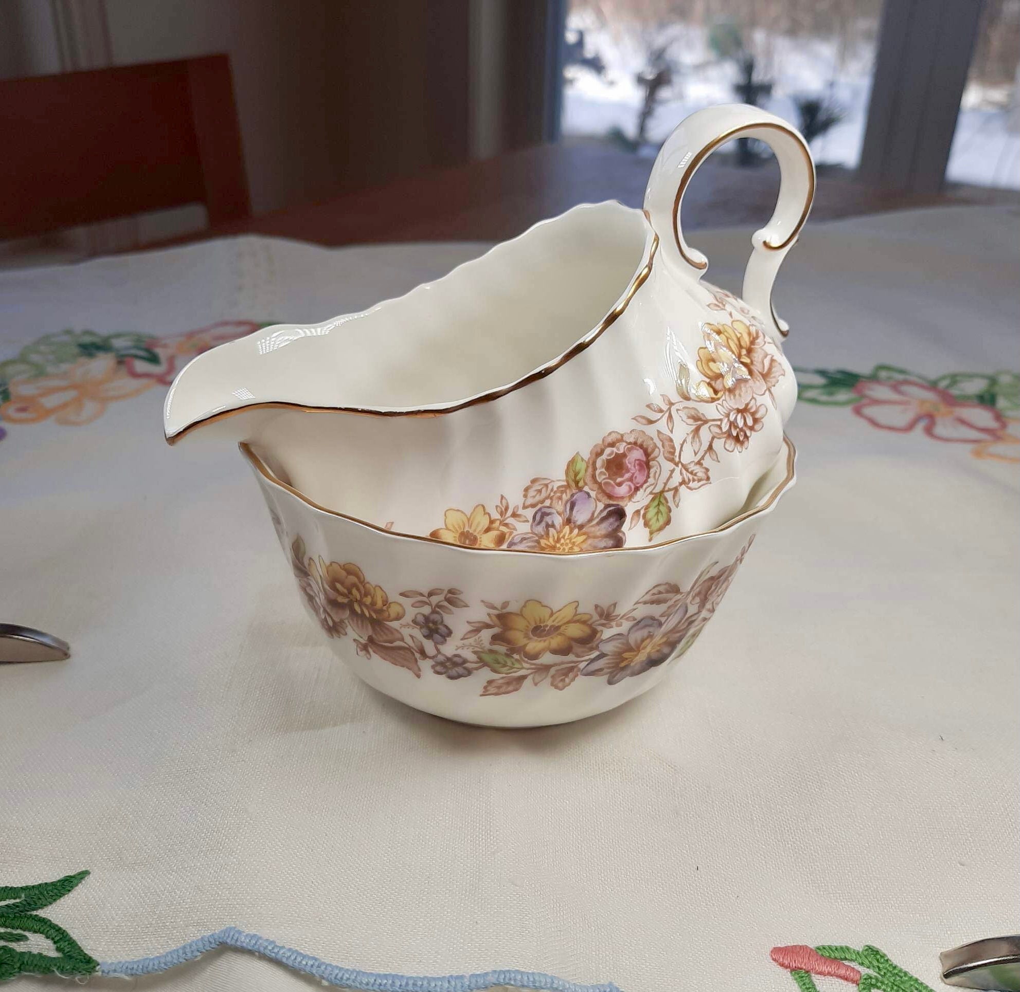 Royal Doulton Mayfair China/ Mayfair Sugar and Creamer/vintage Etsy