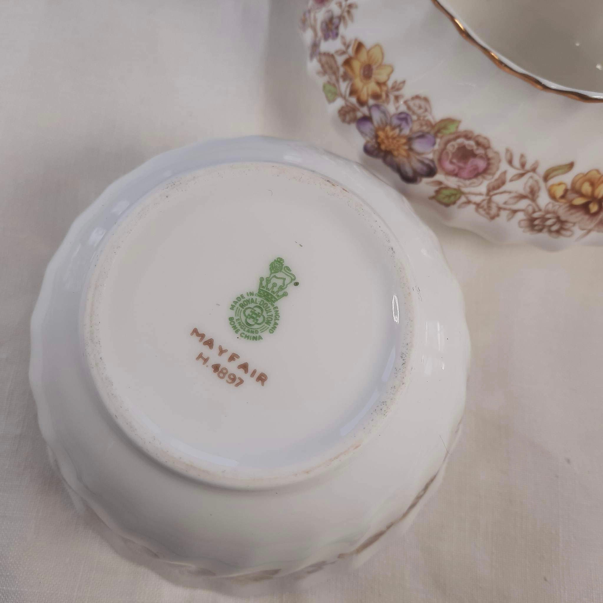 Royal Doulton Mayfair China/ Mayfair Sugar and Creamer/vintage Etsy