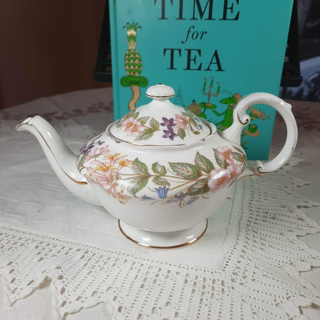 Vintage Paragon country Lane Bone China Teapot/ Etsy