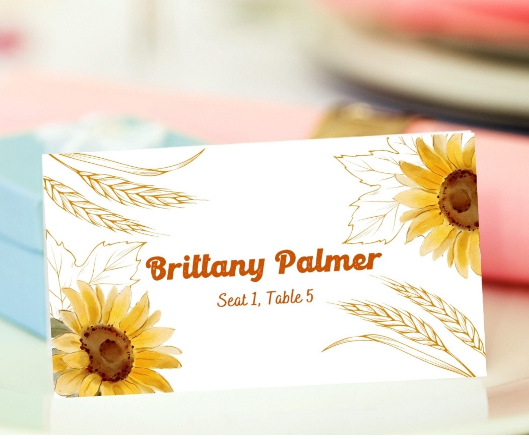 Sunflower Card - Etsy