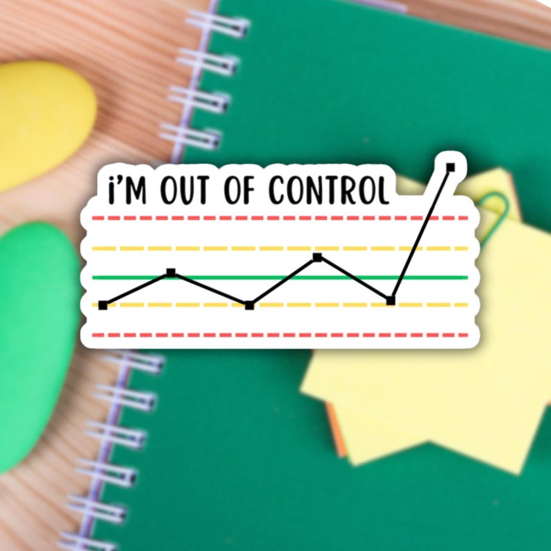 Out of Control Lab Funny Sticker, Quality Control Decal, Laboratory ...