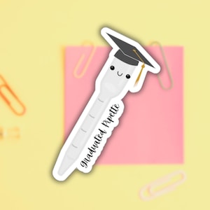 Laboratory Sticker Graduated Pipette Lab Tech Humor Lab Funny Sticker Lab Week Gift Chemistry Gift Student Chemistry Teacher Research