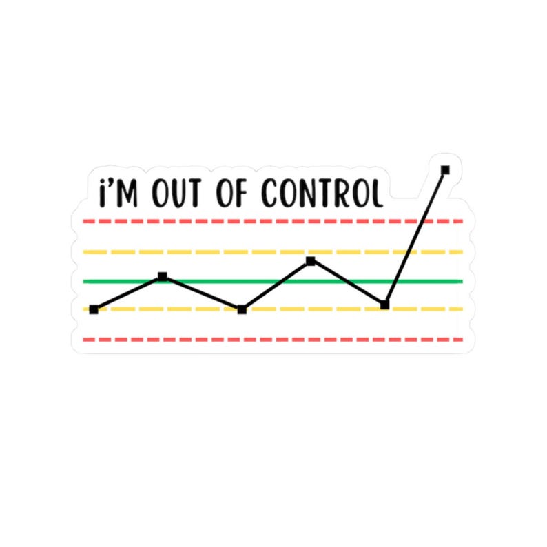 Out of Control Lab Funny Sticker, Quality Control Decal, Laboratory ...