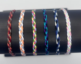Customizable Braided Friendship Bracelet | Adjustable Cotton Anklet