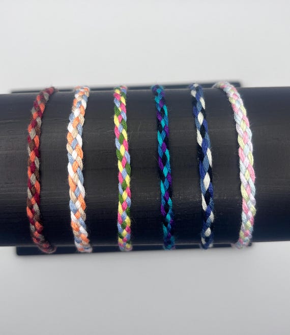 CUSTOMIZABLE Braided Friendship Bracelet Thread Bracelet Anklet Woven  String Bracelet Waterproof Adjustable Custom Bracelets