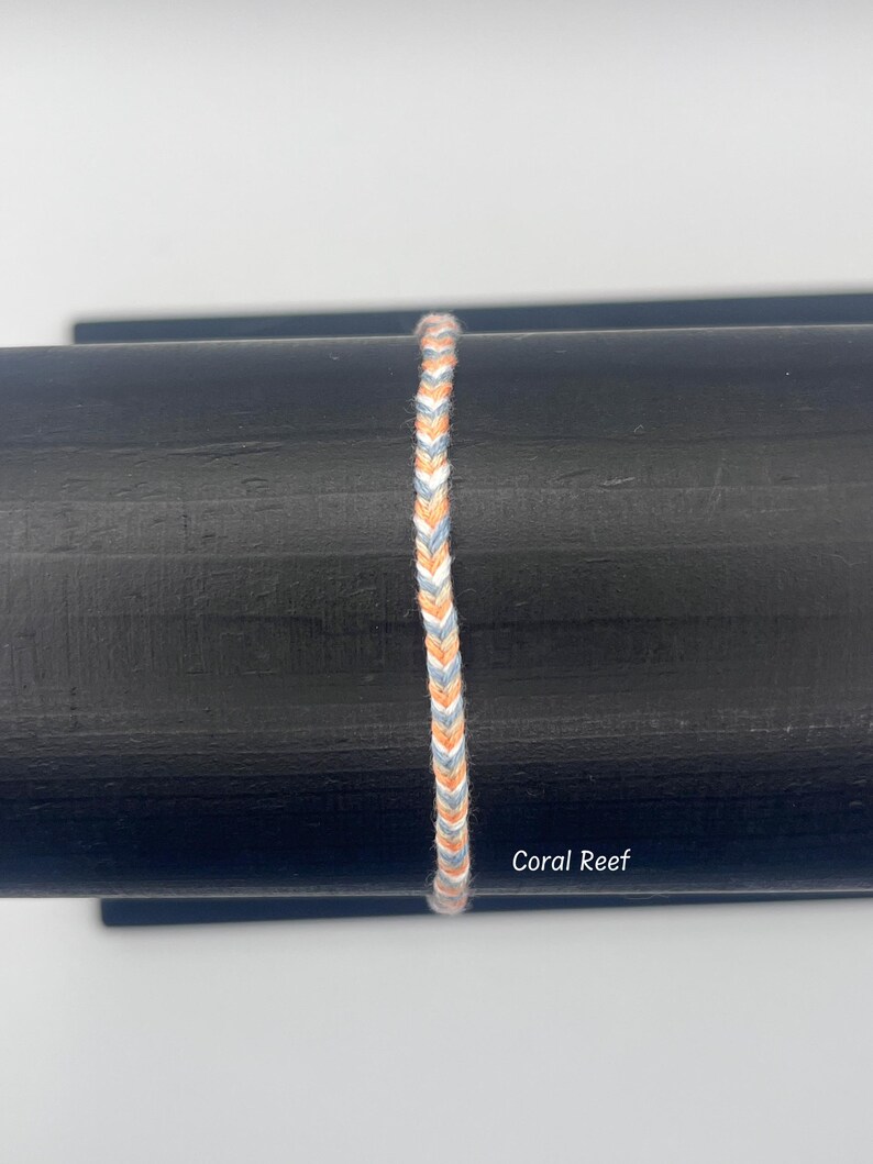 Customizable Fishtail Braided Friendship Bracelet, Woven Cotton Thread ...