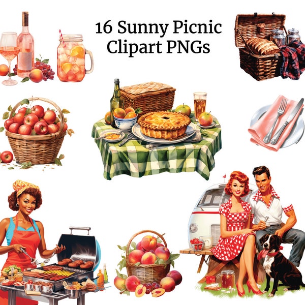 BBQ Summer Party, Grill Picnic Clipart, Menu Clipart PNG Picnic Table Clipart, Meal Clipart, Watercolor Barbecue Food Bundle, Picnic PNG