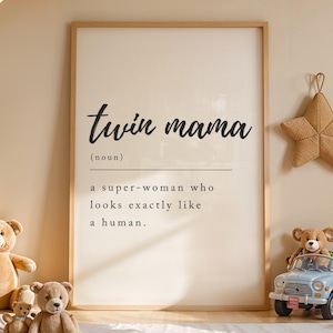 Twins Definition Print - Twin Nursery Decor, Twin Boys Gifts, Sisters Wall Art, Brothers Wall Art, Twins Wall Art, Twins Room Decor