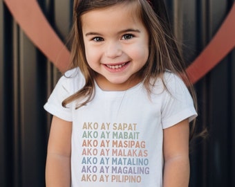 New Baby Kids Tshirt - Pregnancy Reveal Gift for New Parents, Toddler Pinoy Pride Tee, Filipino Kids Shirt, Baby Clothes from Pinay Lola