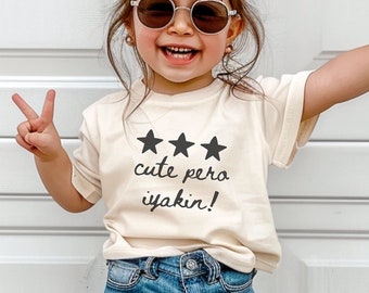 Kids Filipino Shirt - Cute Baby Shower Gift for Filipina Mom, Toddler Pinoy Pride Tee, Funny Kids Tshirt, Tagalog Baby T-Shirt Philippines