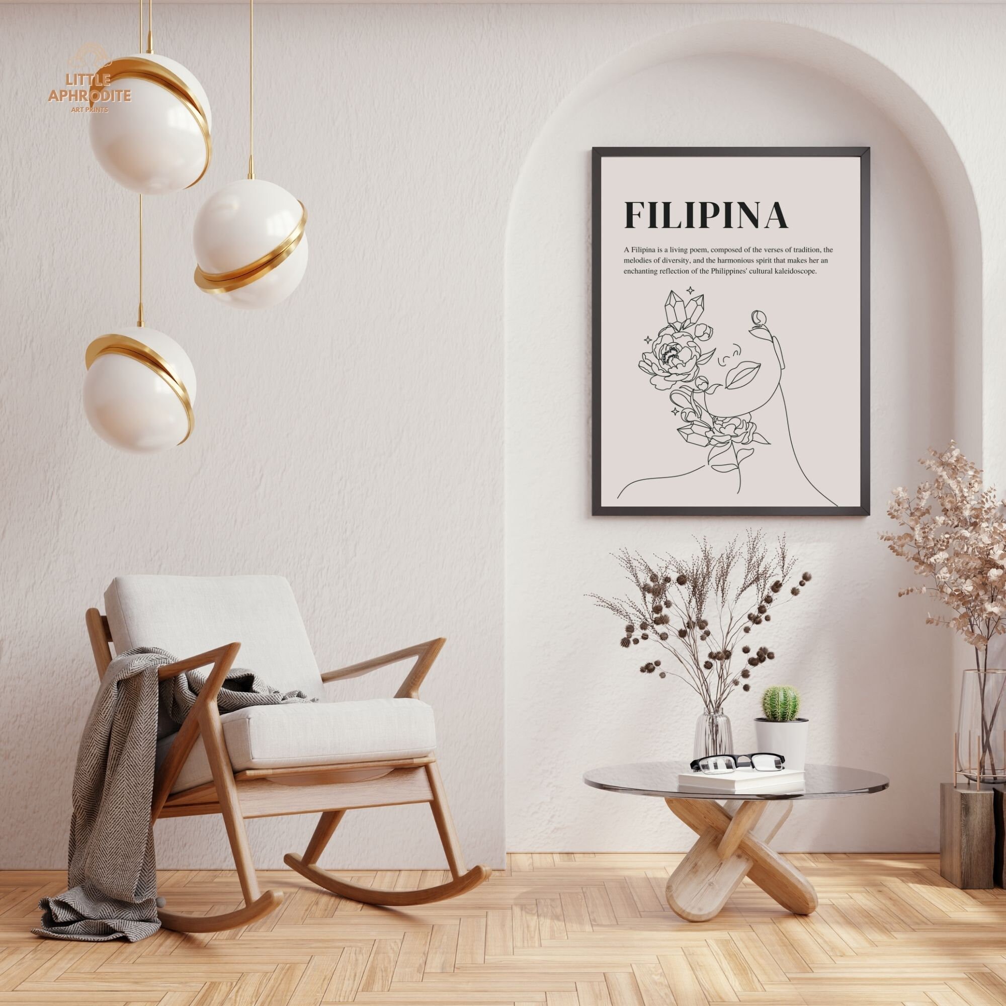 Minimalist Filipina Beauty Definition Wall Art Pinay Beauty, Philippines Wall Art, Pinoy Pride