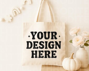 Bolso de mano Printify, Maqueta de bolso de mano estilo boho, Maqueta de bolso de mano de lona, Maqueta OAD113, Maqueta de bolso Liberty, Maqueta Liberty OAD113, Maqueta de bolsa de compras