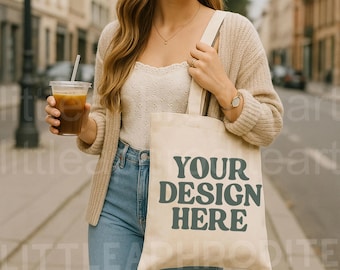 Bolsa de mano Printify, maqueta de bolsa de mano bohemia, maqueta de bolsa de mano en lienzo, maqueta OAD113, maqueta de bolsa Liberty, maqueta Liberty OAD113, maqueta de bolsa de compras