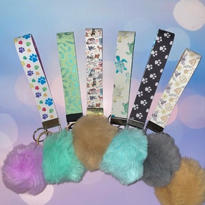 Animal Print Keychain Wristlet