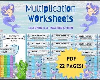 Printable Multiplication Chart and Times Tables Fun Study Guides for ...