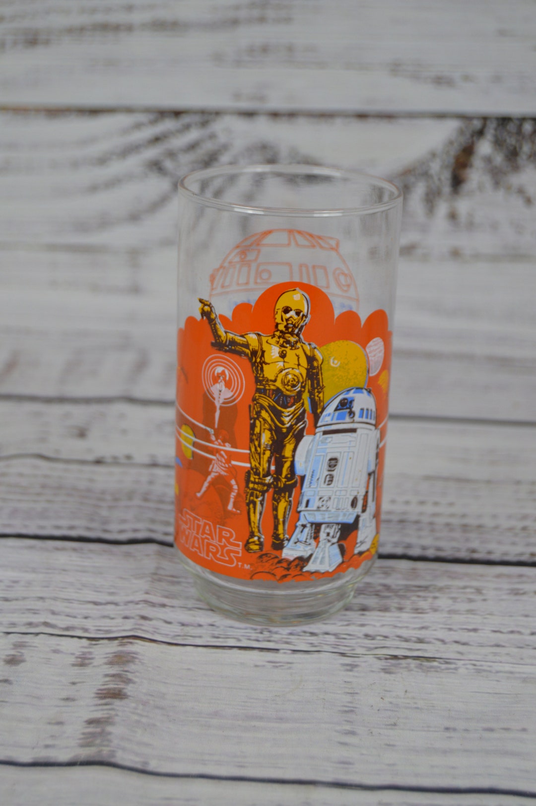 Star Wars C 3po And R2 D2 Vintage 1977 Burger King Coca Cola Glass Limited Edition Etsy