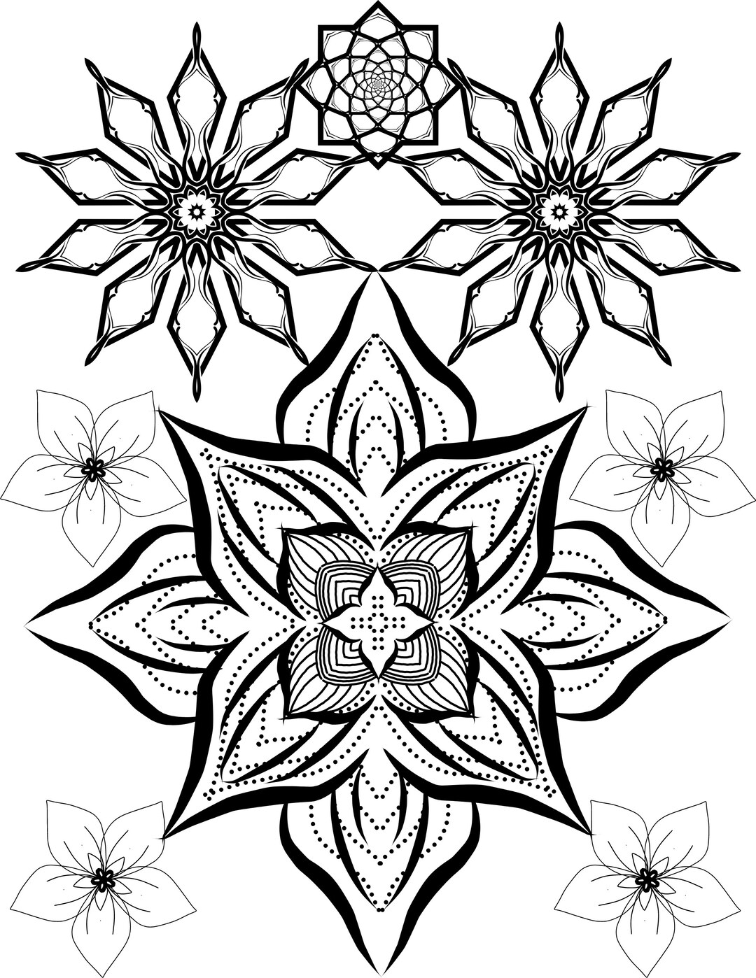 Mandala Coloring Pages: Intricate Patterns Adult Coloring Book by Jade