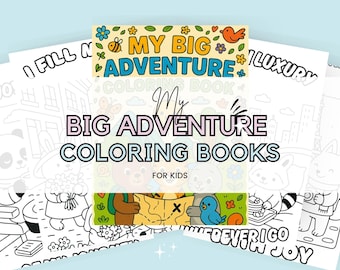 My Big Adventure Coloring Book for Kids – 11 Fun Adventure Pages, Printable PDF