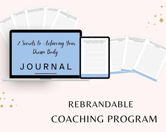 Gedaan voor jou JOURNAL 7 Key Body Transformation Journal Merkbaar coachingprogramma, werkboek voor gezondheid, fitness, welzijn, coach voor gewichtsverlies