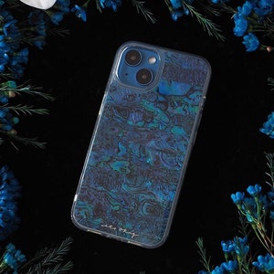 Tiefsee Handyhülle | Blaue Abalone | Geschenk | Für Apple iPhone 14 Pro Max, iPhone 14+, iPhone 13, 12, 11, iPhone Xs Max, Xr, X
