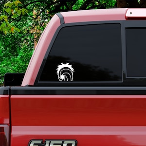 Orange Mask Ninja Car Decal Style