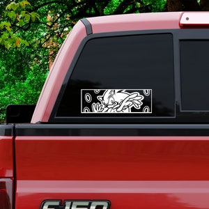Hedgehog Hero Car Decal Box Style