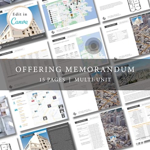 Memorandum di offerta multi-unità di 15 pagine