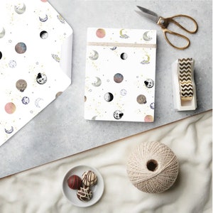 Moon River Wrapping Paper (White)