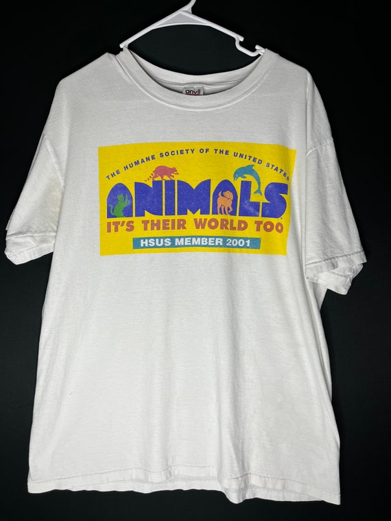 Animal humane society vintage shirt y2k