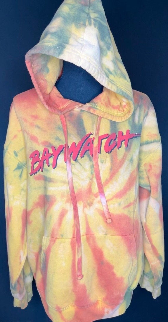 Baywatch hoodie tie dye Size M