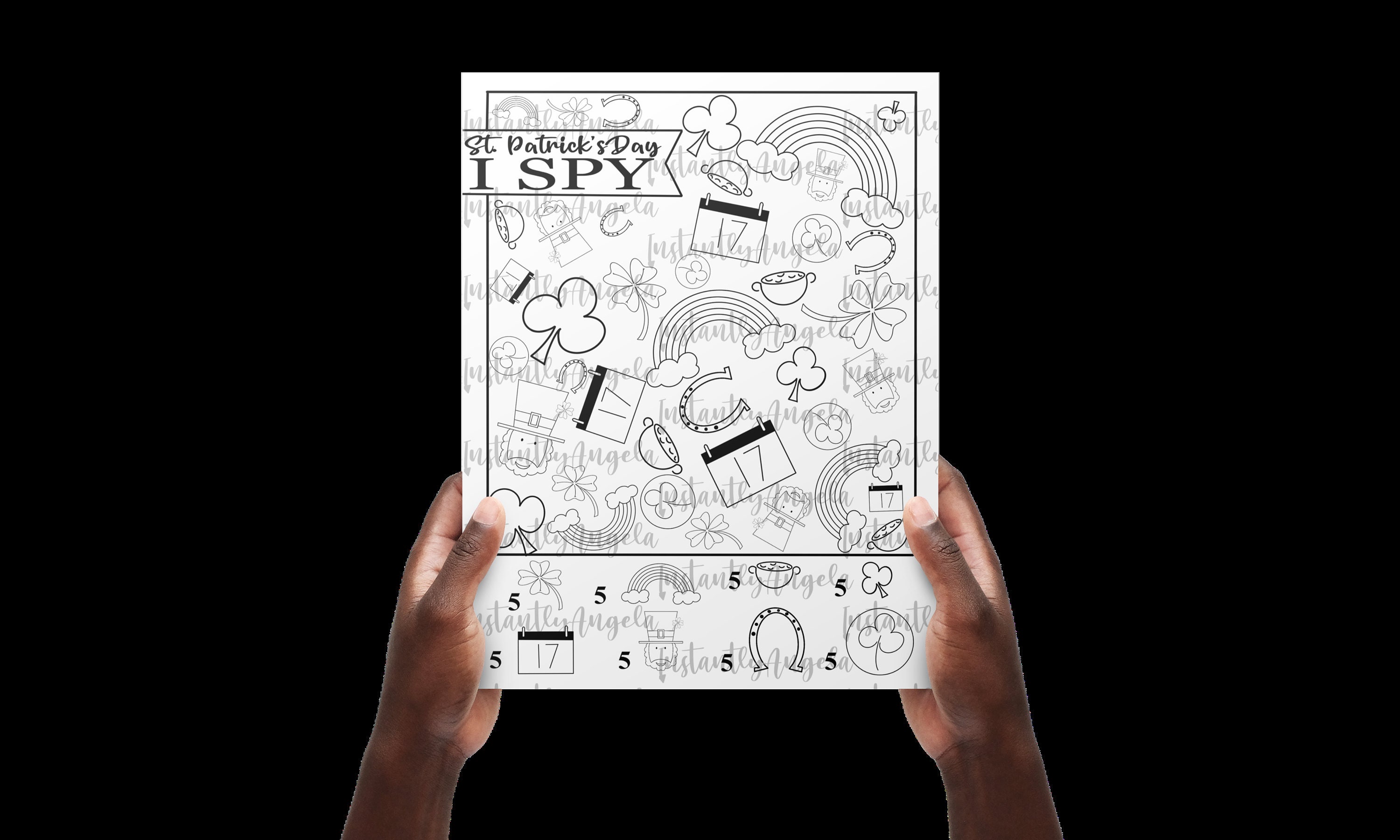 Printable I Spy, Coloring Page, St. Patricks Day - Etsy