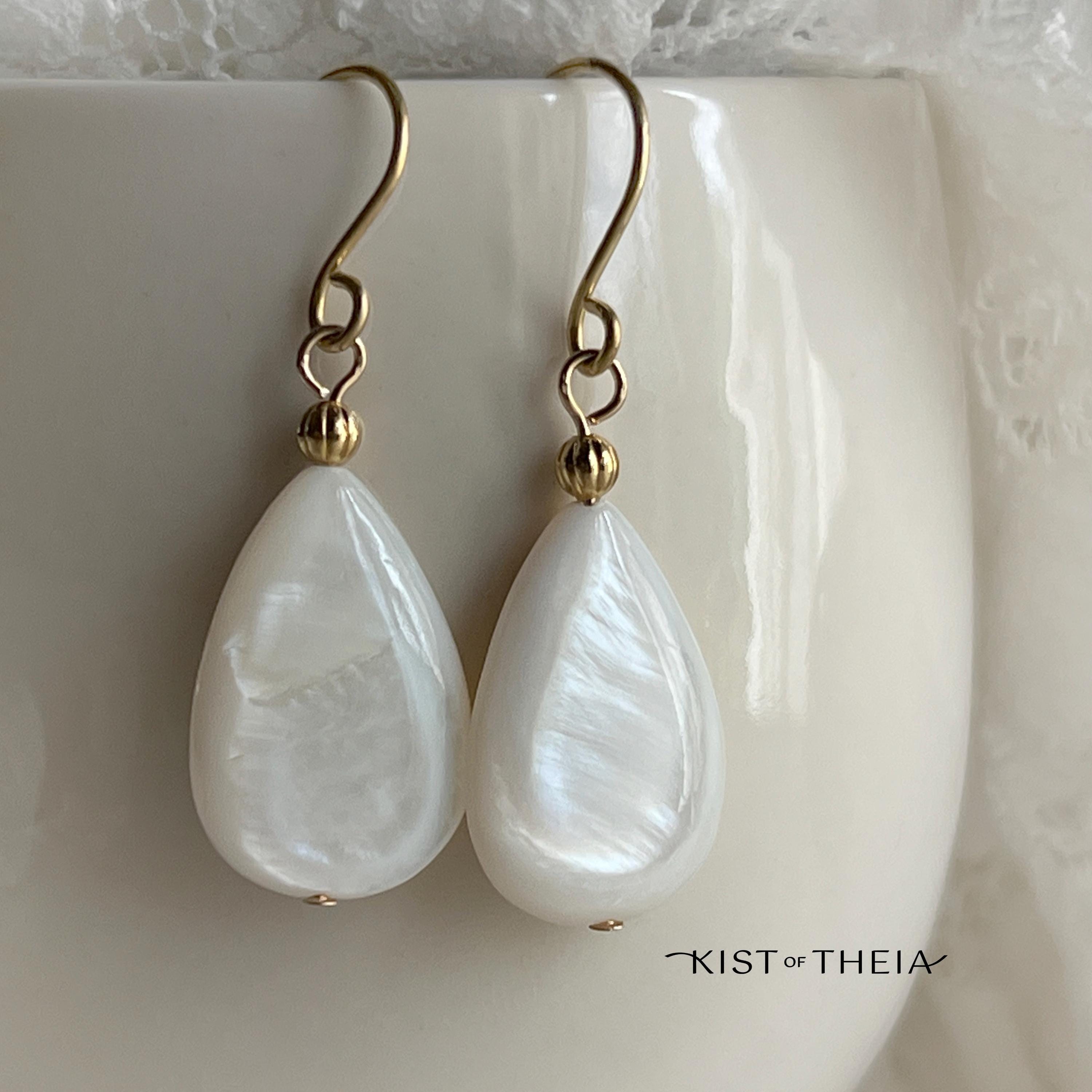 Mother-Of-Pearl Teardrop Earrings
