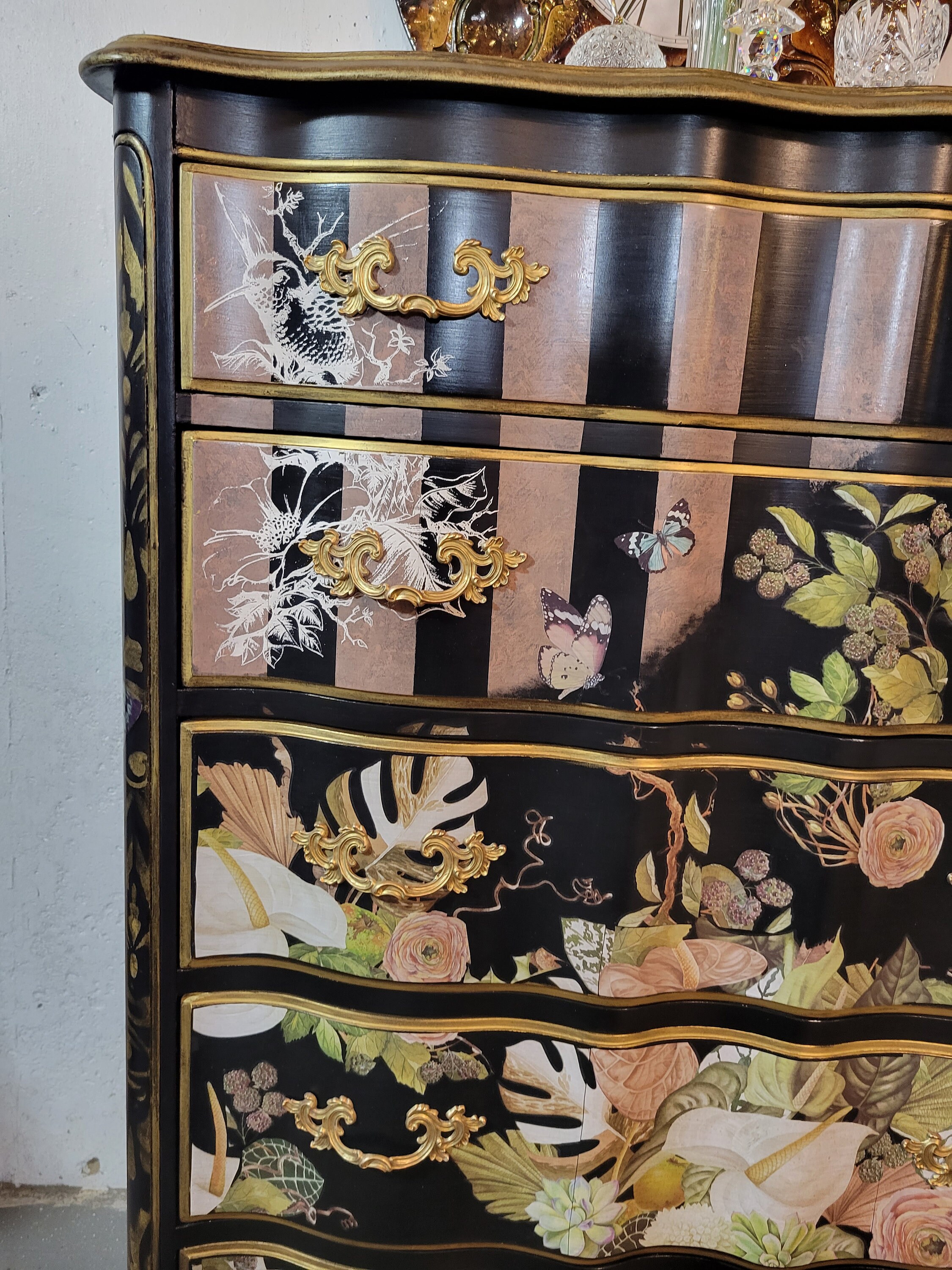 French Provincial Tallboy Dresser Etsy