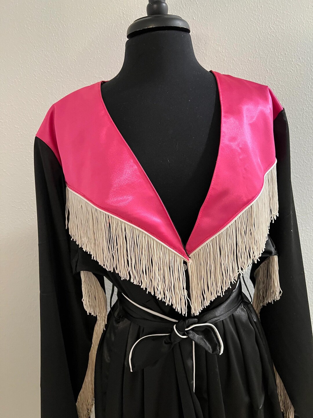 Luxurious Western Dressing Gown Robe - Customizable Robe With Fringe ...