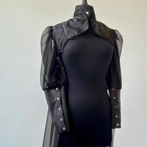 Gothic Bolero Cape, Victorian Sleeves