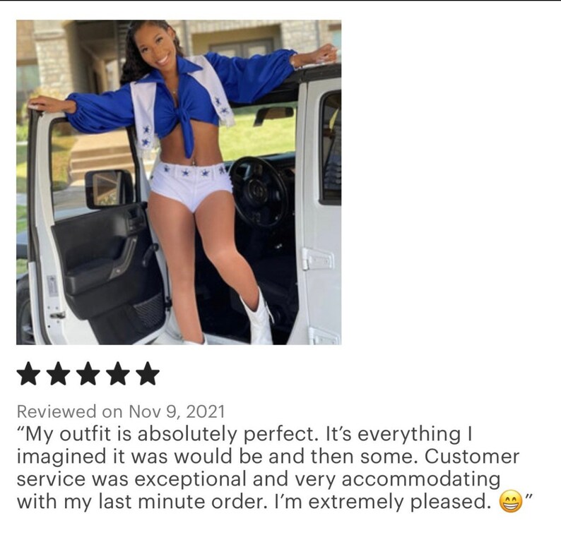 Dallas Cowboys Cheerleader Costume Etsy