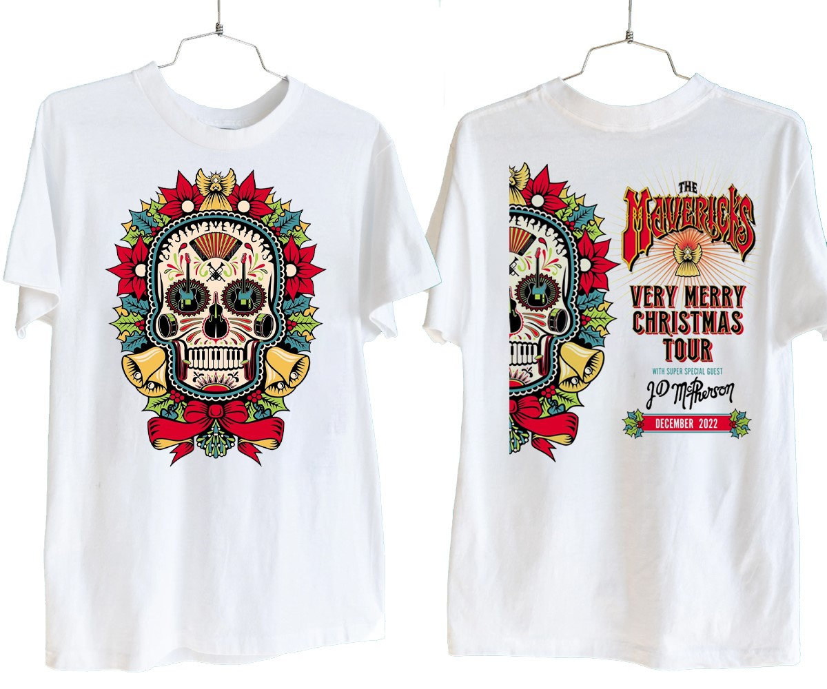 Discover 2022 The Mavericks A Very Merry Christmas Tour T-Shirt