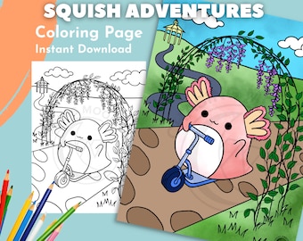 Página para colorir de Squishmallow | Página para colorir para adultos, páginas para colorir infantis, festa Squishmallow, páginas para colorir de animais, páginas para colorir fofas