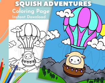 Página para colorir de Squishmallow | Página para colorir para adultos, páginas para colorir infantis, festa Squishmallow, páginas para colorir de animais, páginas para colorir fofas