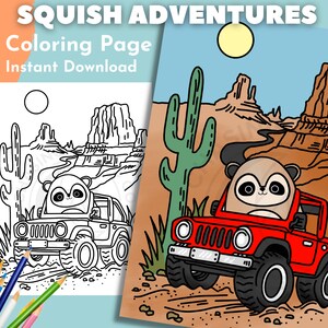 Squishmallow Coloring Page | Coloring Page for Adults, Kids Coloring Pages, Squishmallow Party, Animal Coloring Pages, Cute Coloring Pages