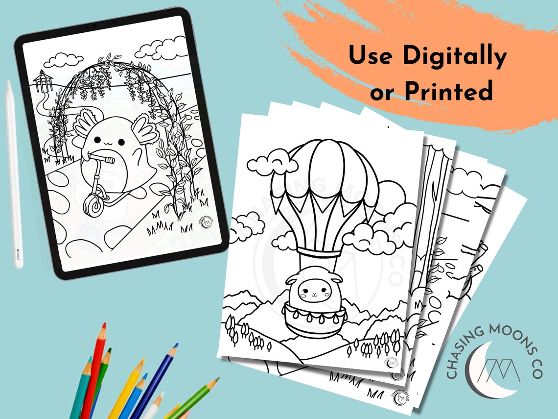 Squishmallow Coloring Page Pack Coloring Page for Adults, Kids Coloring ...