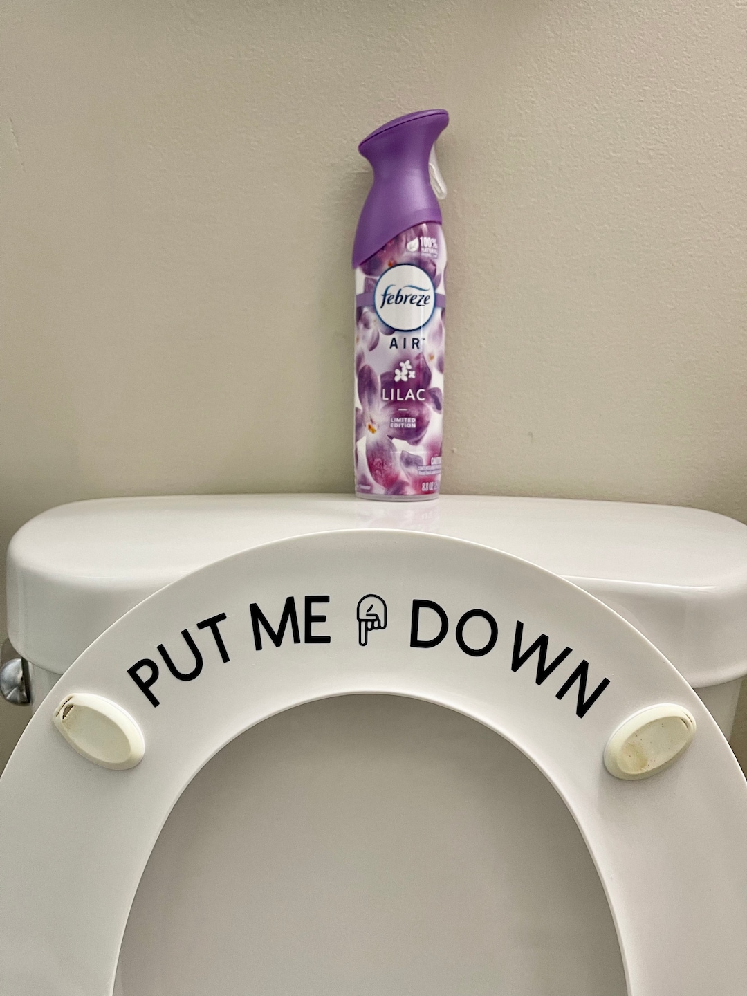 Put Me Down Toilet Seat Decal Sticker Etsy