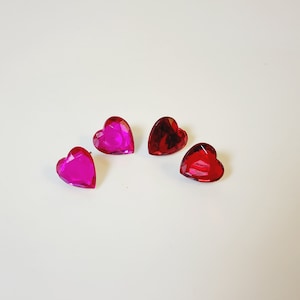 Heart Earrings, Valentines Day Jewelry, Valentines Day Earrings, Red Heart Earrings, Pink Heart Earrings, Heart Stud Earrings, Stud Earrings