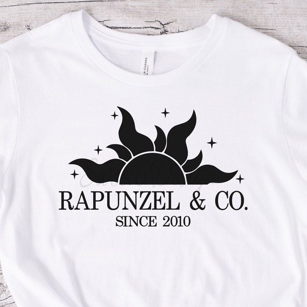 Rapunzel and Co Since 2010.  SVG PNG JPG. Digital file. Instant download. Vacation t-shirt.